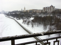 Вид на Пермь с камского моста.